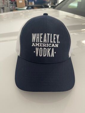 Wheatley American Vodka Navy & White Mesh Trucker Hat